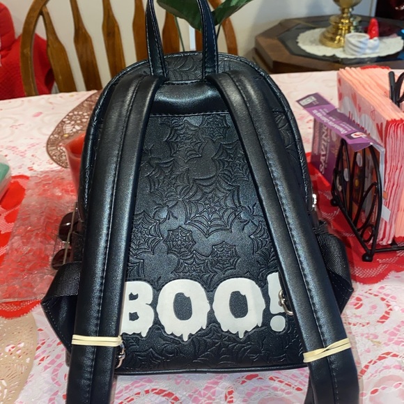 Loungefly Disney Mickey Mouse Spider Glow-in-Dark Backpack - Picture 8 of 13